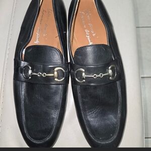 Antonio Maurizi Black Leather Horsebit Slip-Ons